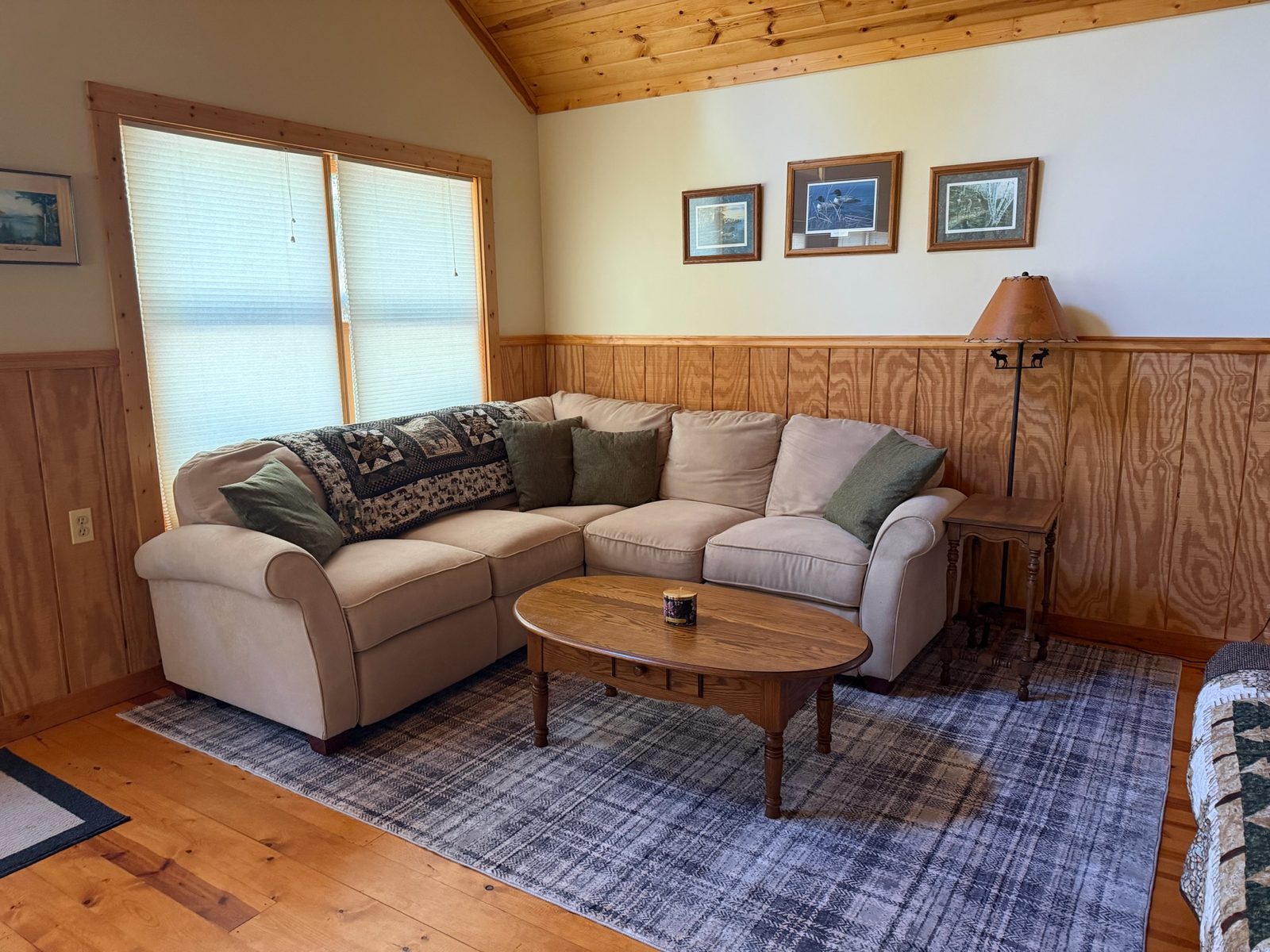 Living room with a sectional sofa