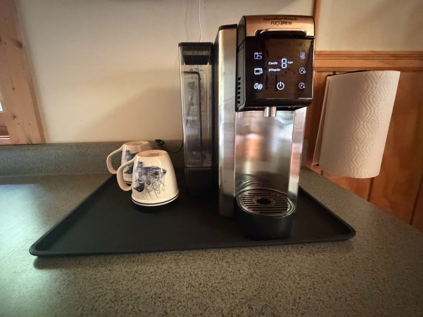 Coffee station in the kitchen